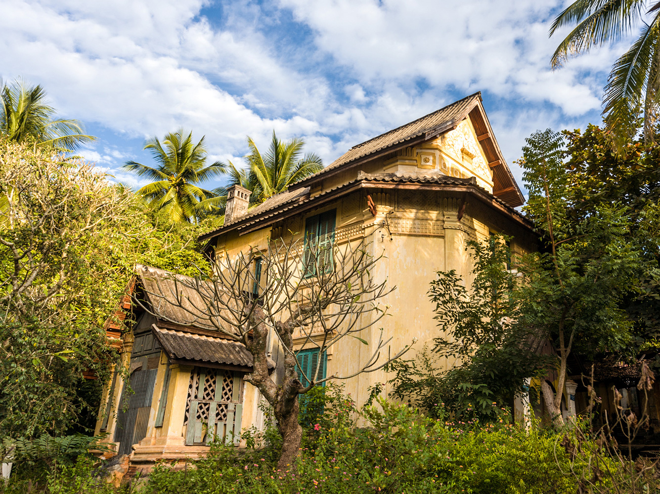 A French colonial villa in Luang Prabang.