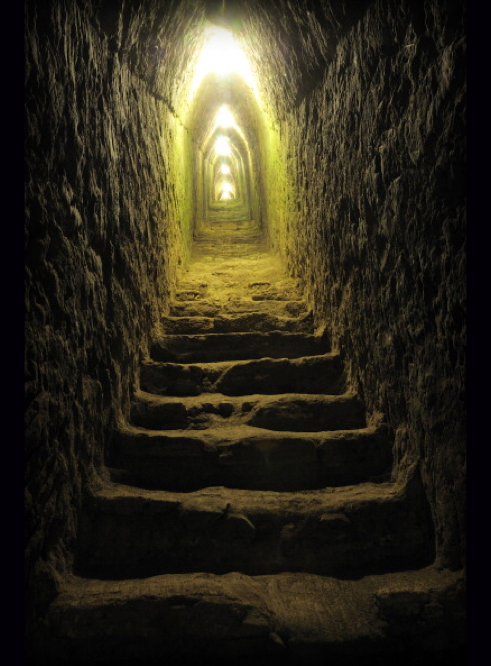 A tunnels within the Great Pyramid of Cholula.